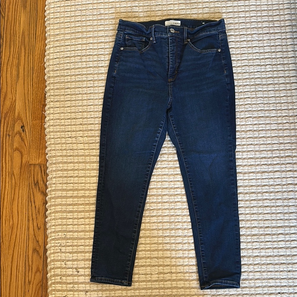 LOFT Blue The Skinny Jeans Classic Denim | 10P